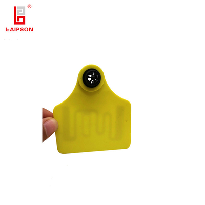 ISO Long Range Distance UHF RFID Animal Ear Tags With Closed Head For Farm