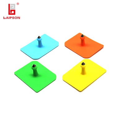 52mm Rectangular Pig Goat Cattle Livestock Ear Tag With Different Colors