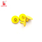 TPU RFID Feedlot 30MM Yellow Small round Long Distance  Sheep Ear Tags With Printing Numbers