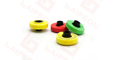 LF RFID Button Ear Tags Round Size 30mm Ucode 8 Chip For Pig Sheep Cattle