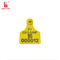 Tpu Material Cattle Ear Tags 80*62mm Tamperproof Ear Tag Yellow Color