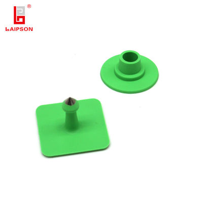 32mm Square Basf Tpu Mini Animal Ear Tag With Metal Tip Livestock Management
